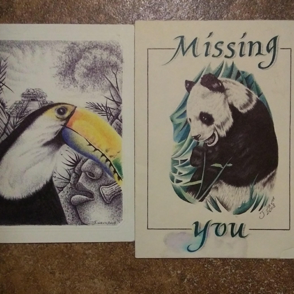 original artwork card size